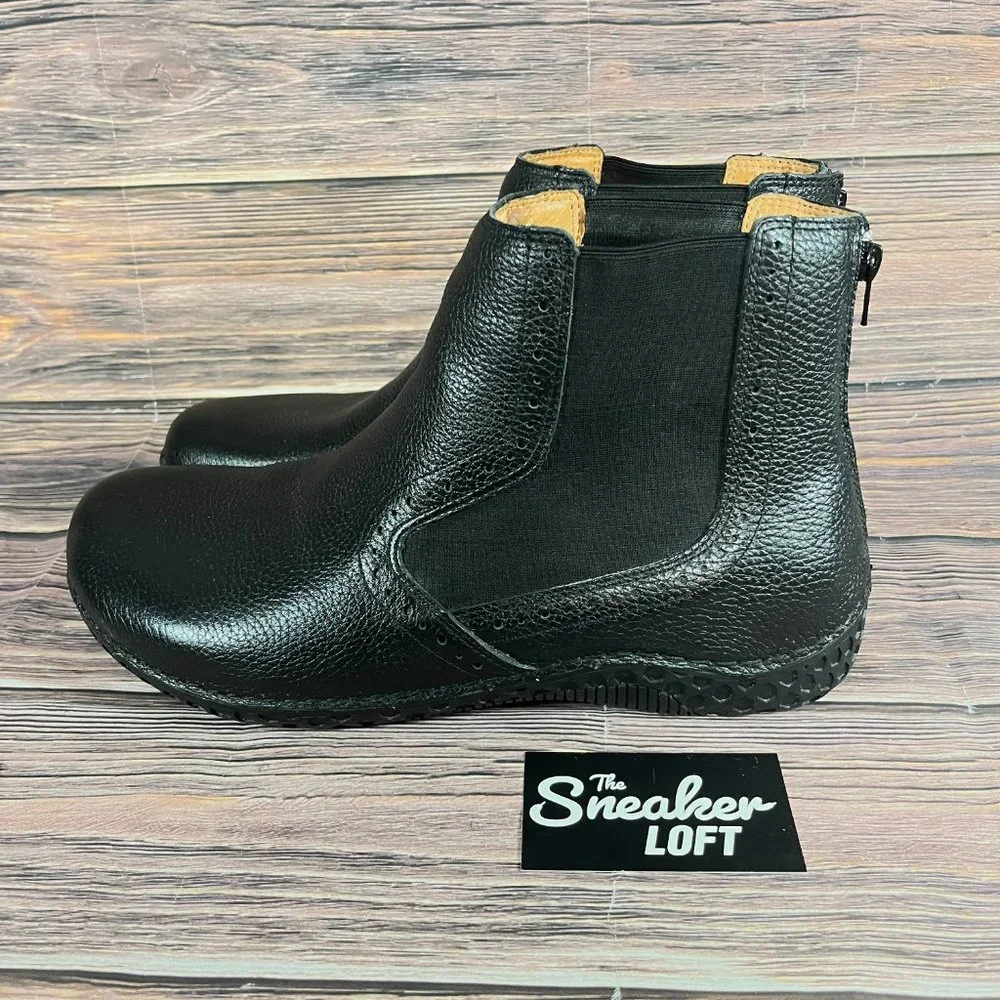 Alegria Men's Jony Black Leather Slip On Chukka Boots‎